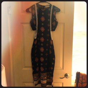 Side-cut hand made dress